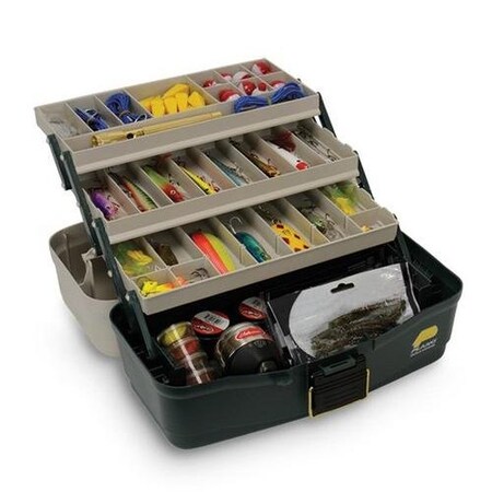 Plano Three Tray Fixed Compartment Tackle Box 530006